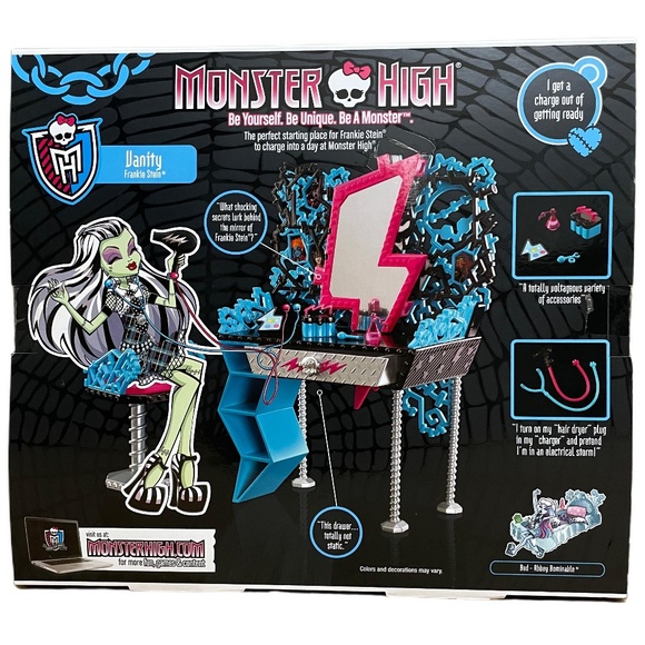 Monster High Frankie Stein Vanity Playset 2012 Mattel #Y0404 Brand NEW! - Picture 2 of 4
